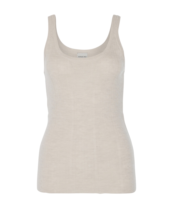 Dames top beige