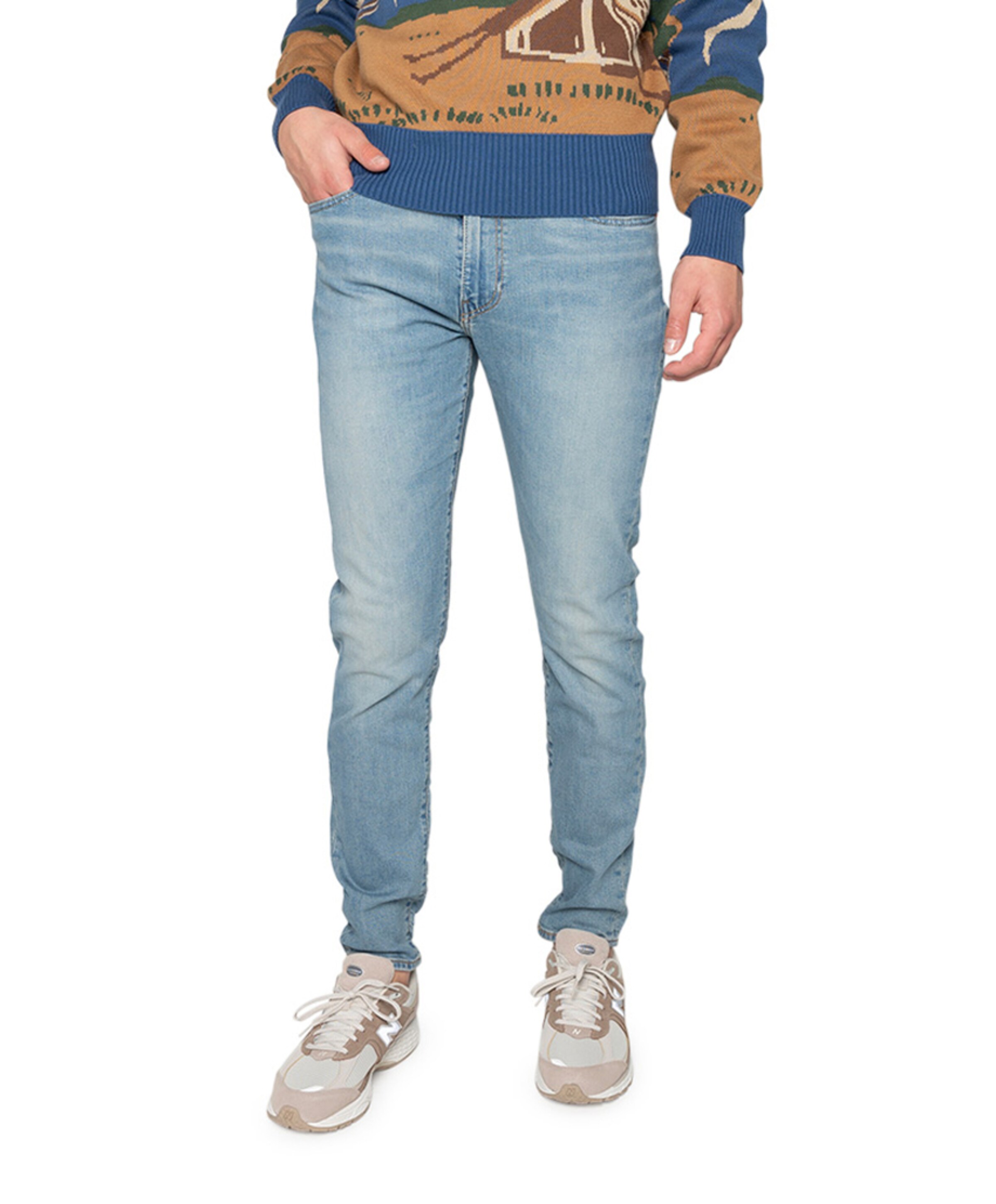 512 slim taper heren jeans blauw