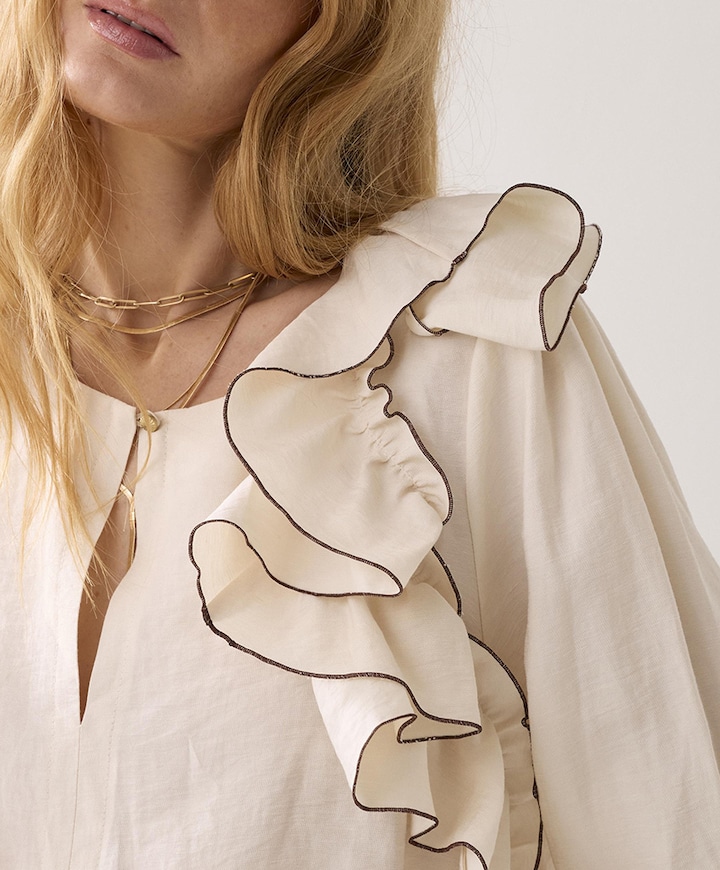 Dames blouse ecru