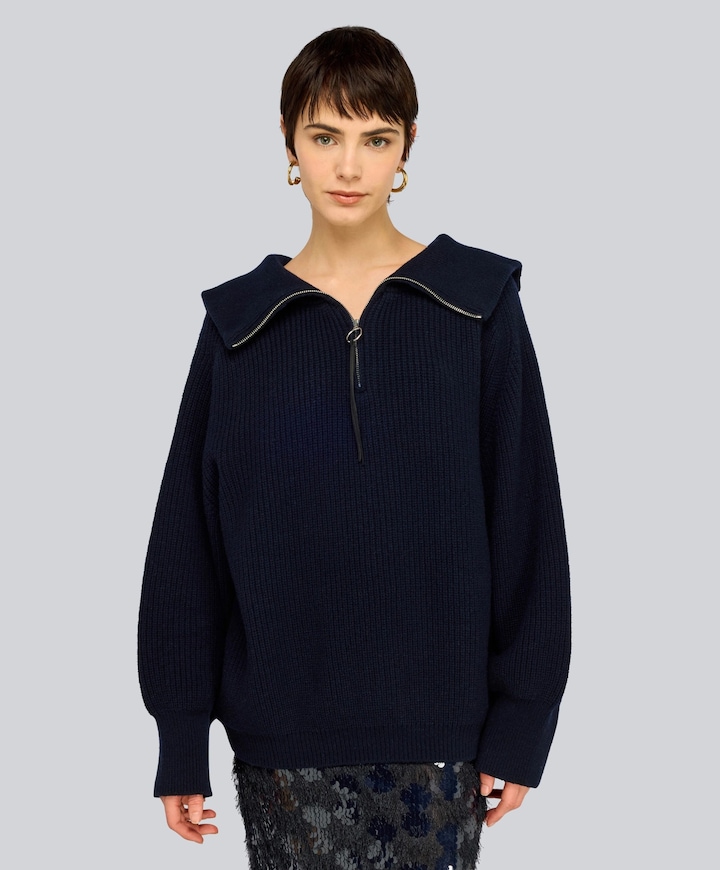 Dames sweater blauw