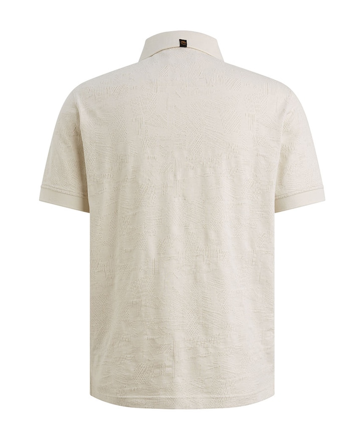 Heren polo ecru