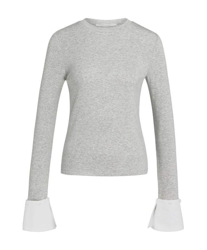Dames longsleeve grijs