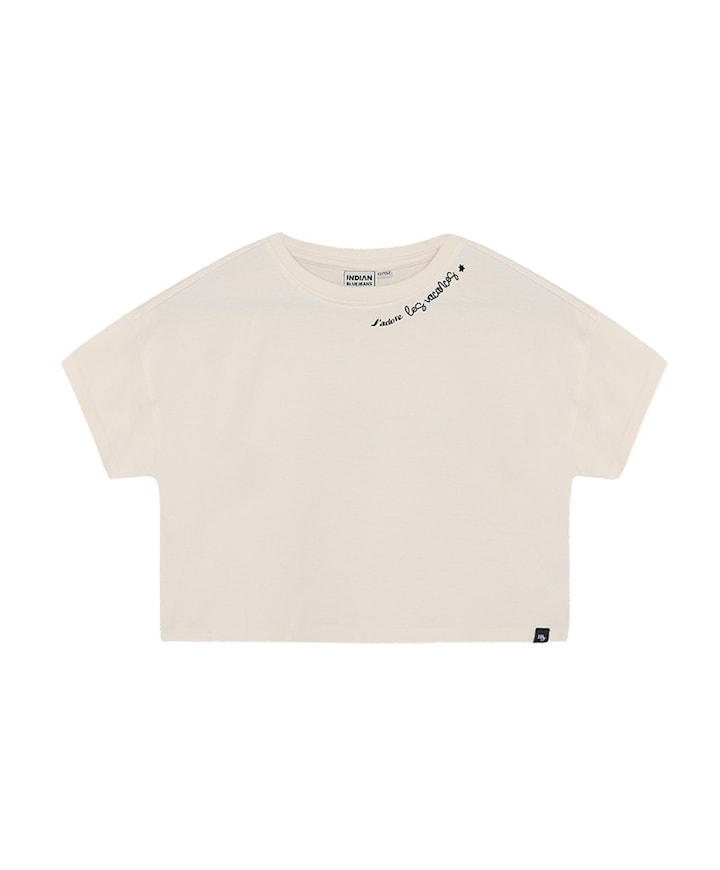 Meisjes t-shirt beige