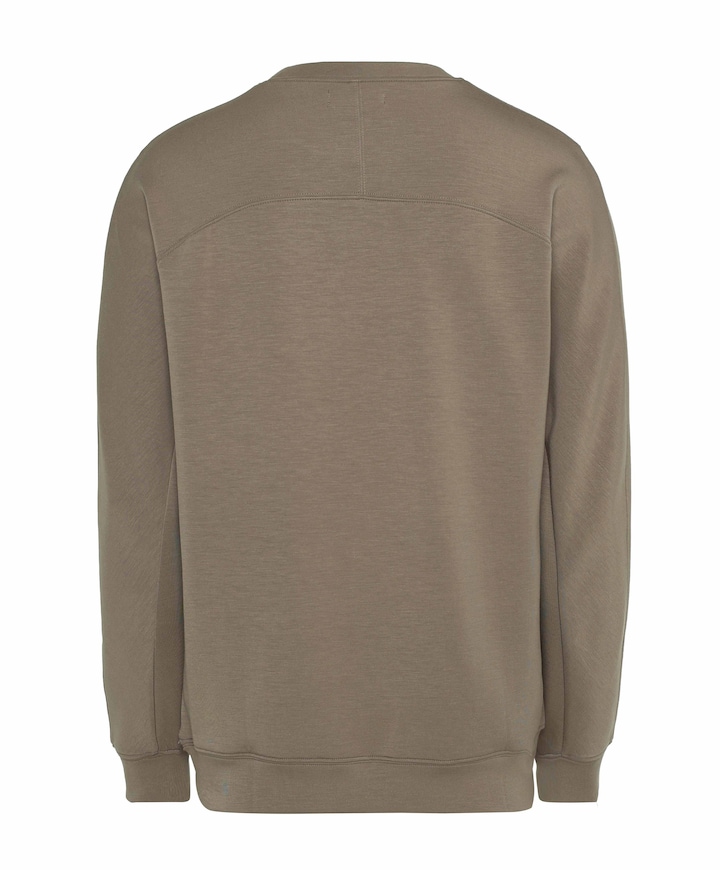 Heren longsleeve beige