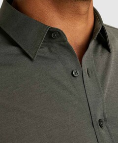 Heren overhemd lange mouw groen