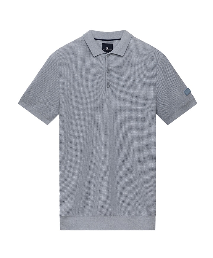 Heren polo blauw