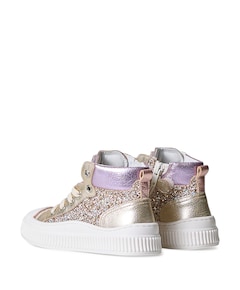 meisjes veterschoenen goud