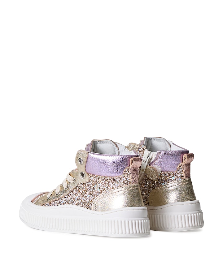 meisjes veterschoenen goud