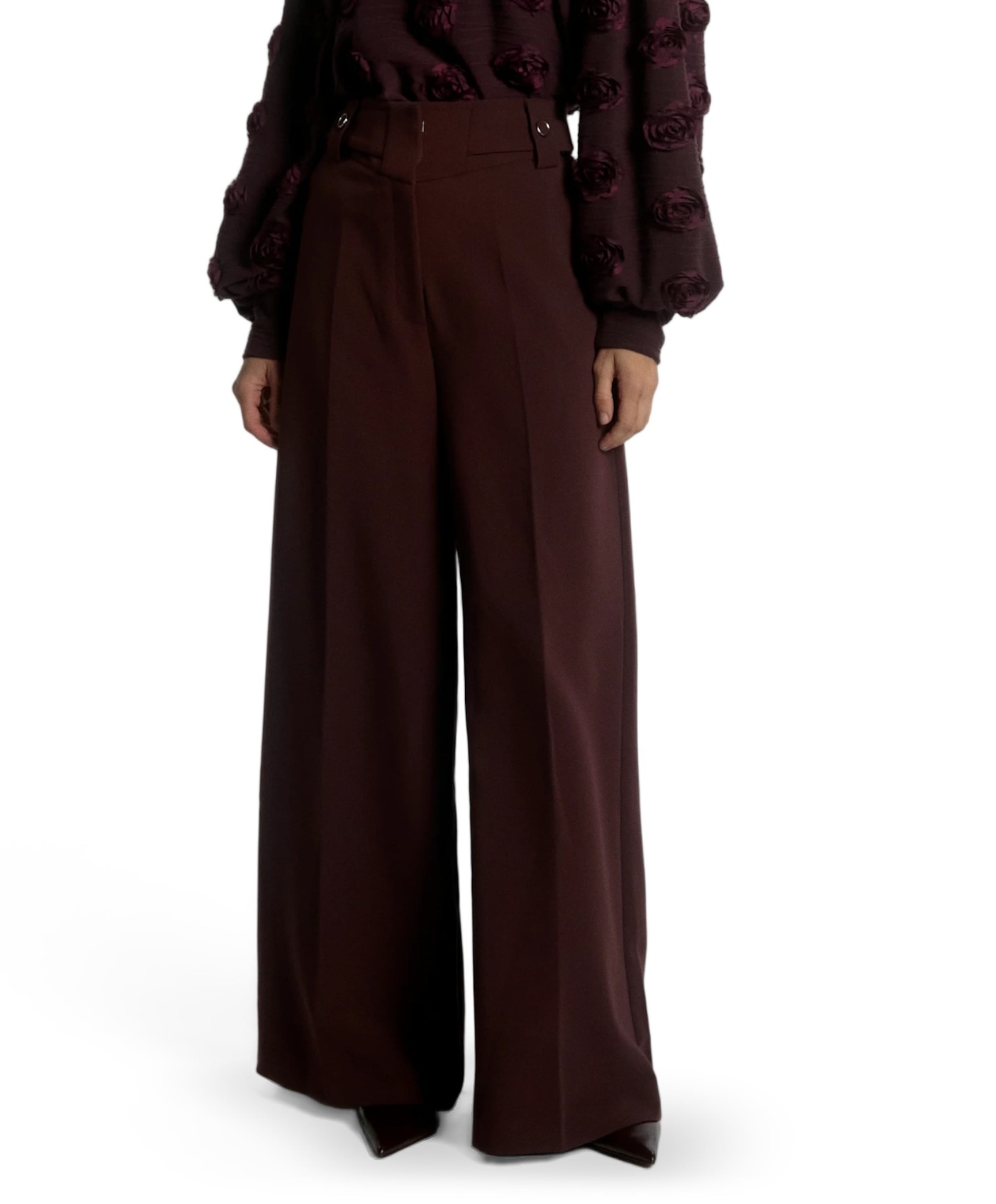 NORE BUTTONS RPES 345 dames broek bordeaux