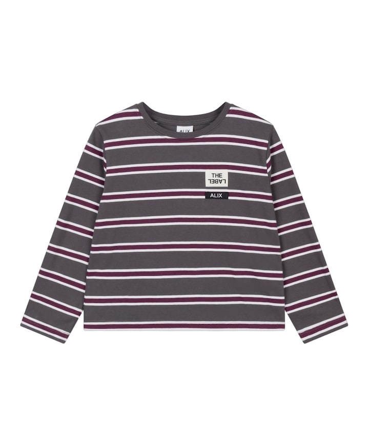 Meisjes longsleeve grijs