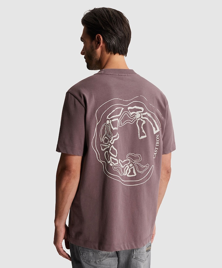 Heren T-shirt paars