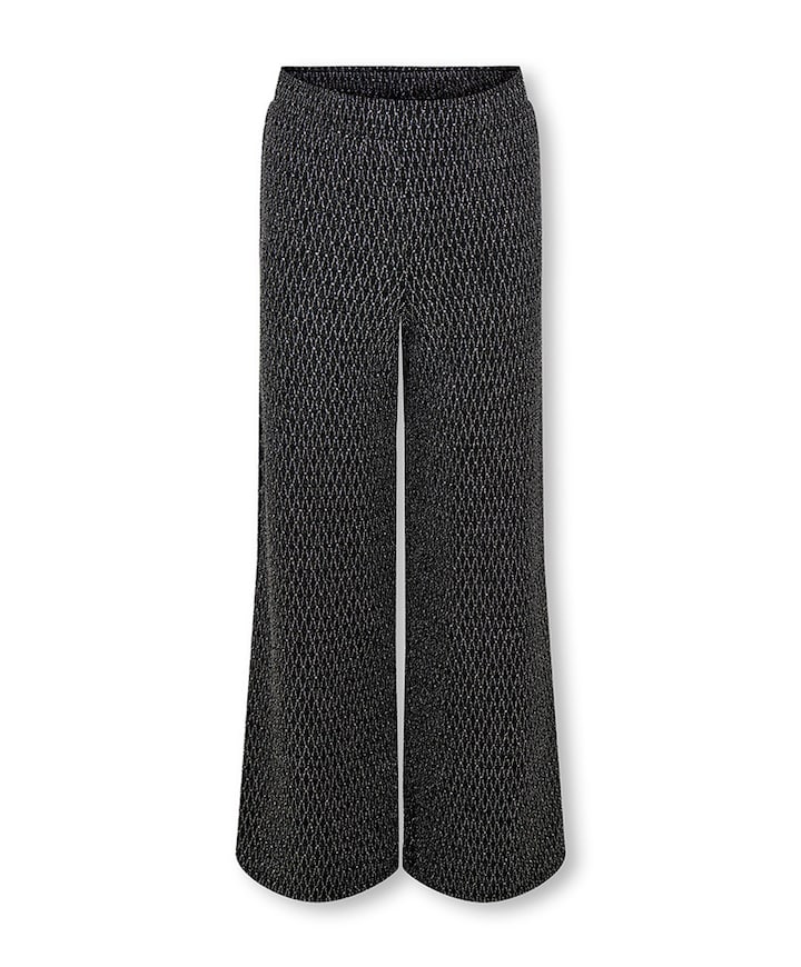 KOGQUEEN GLITTER PANT BF JRS meisjes broek zwart