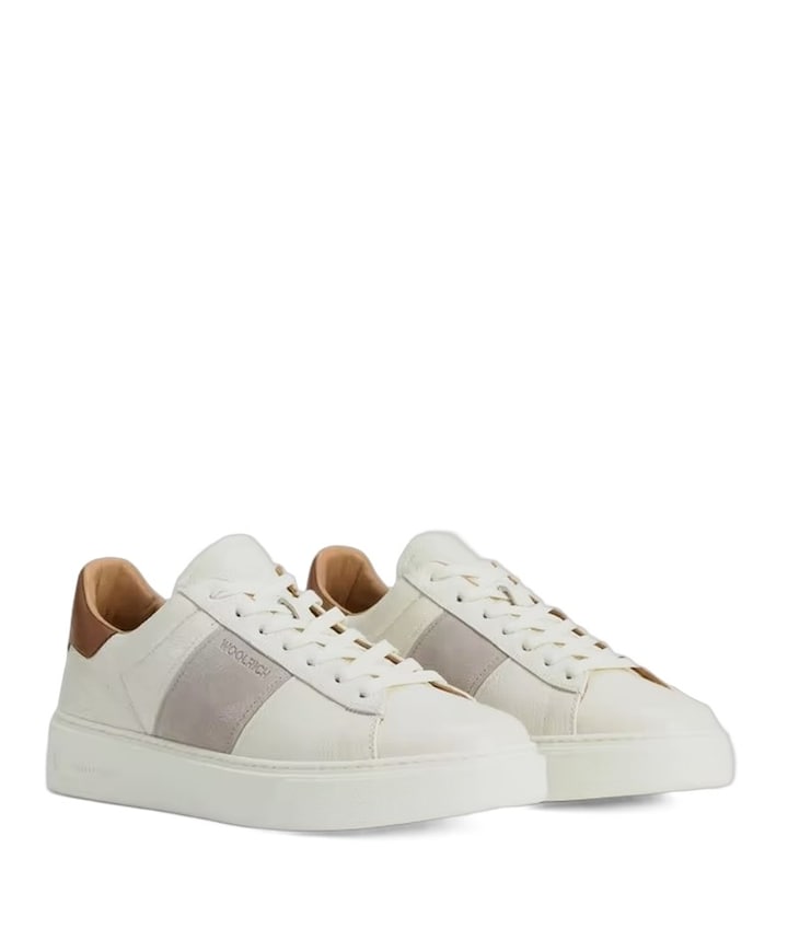 CLASSIC COURT BAND MAN heren sneakers ecru