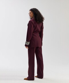 Dames blazer bordeaux