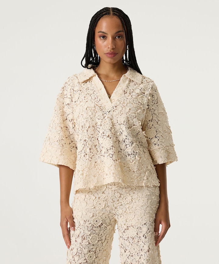 Dames blouse ecru