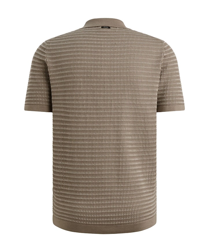 Heren polo beige