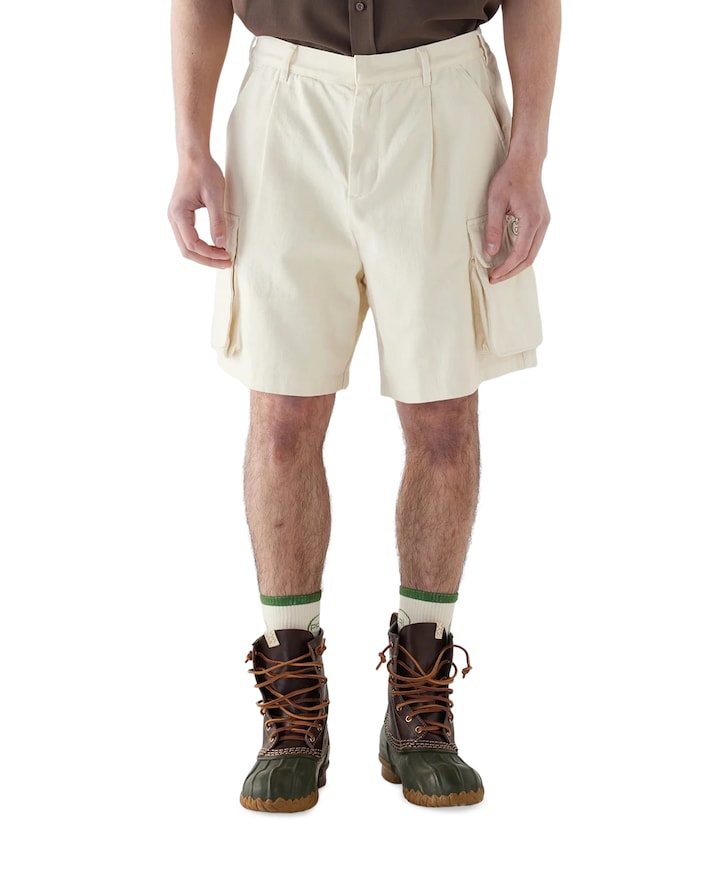 Amago Cargo Shorts heren korte broek ecru