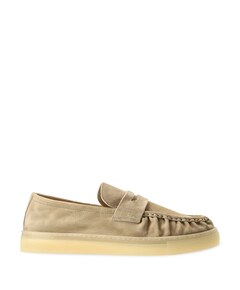 heren moccasins beige