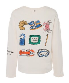 Dames longsleeve ecru