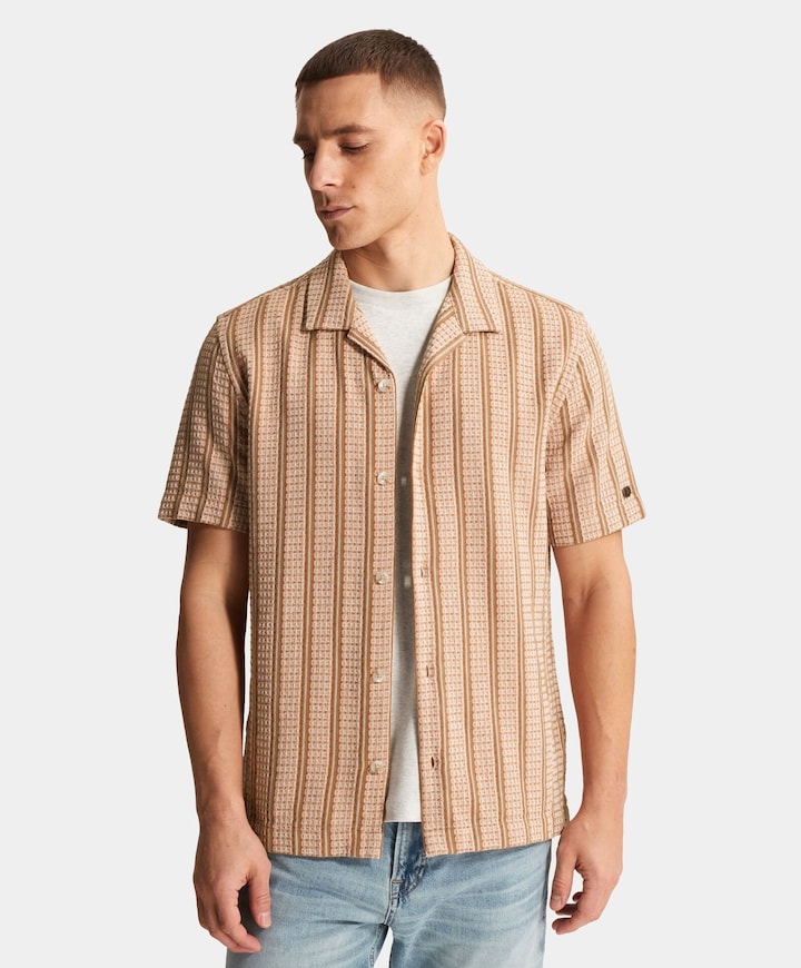 Heren overshirt oranje