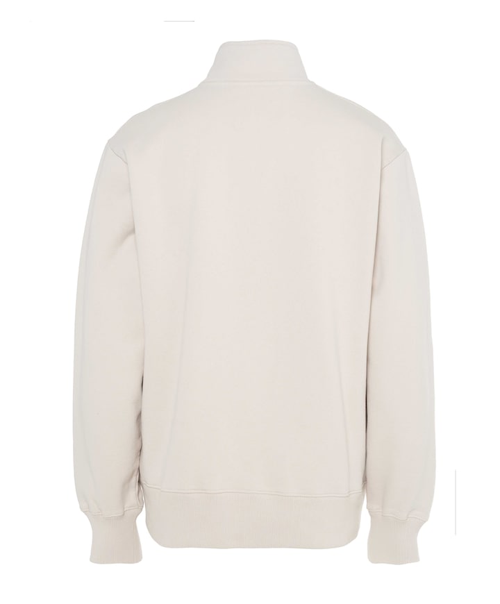 Sweater met rits ecru