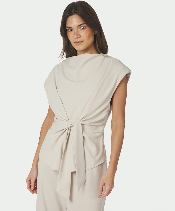 Dames top ecru
