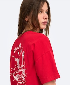 Dames T-shirt rood