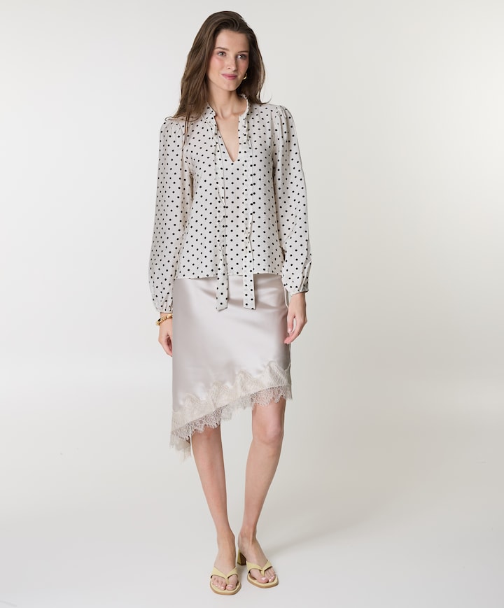 Dames rok beige
