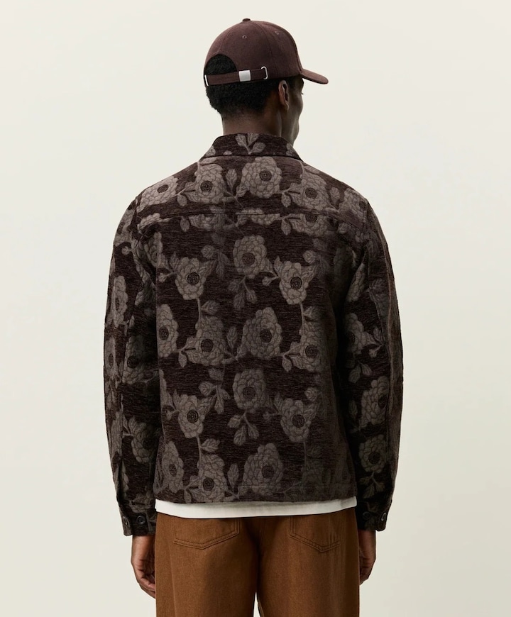Heren overshirt bruin