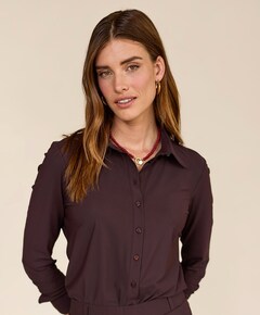 Dames blouse bruin