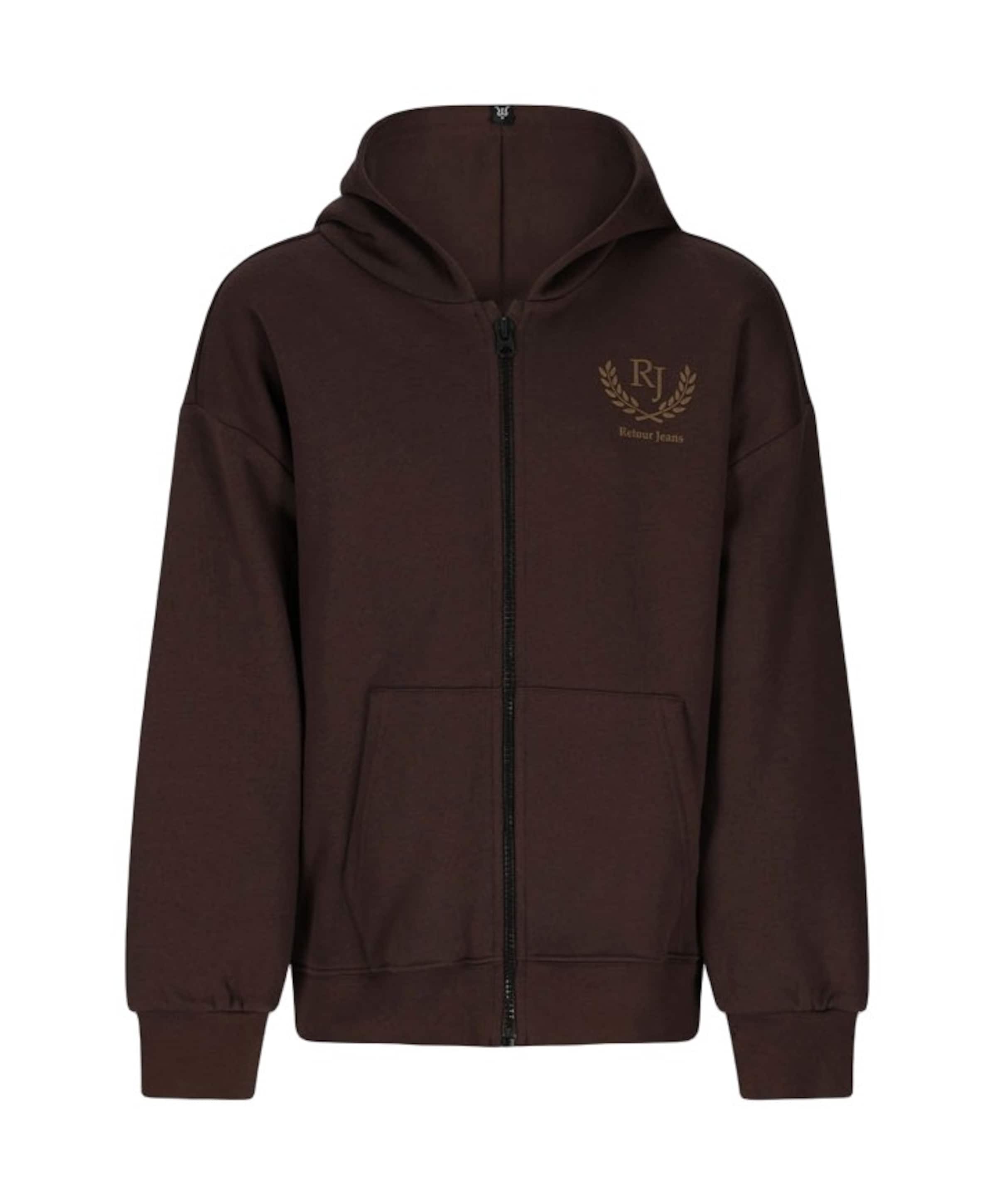 Jongens vest bruin