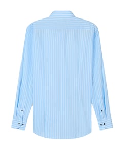 Heren overhemd extra lange mouw blauw