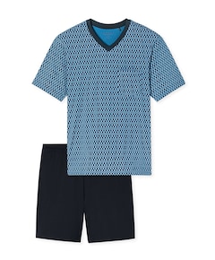 Heren pyjamaset blauw