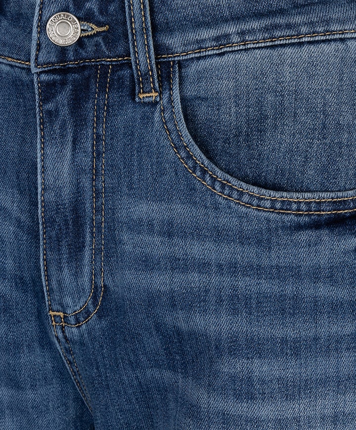 Barrel fit dames jeans blauw