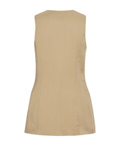Dames gilet beige