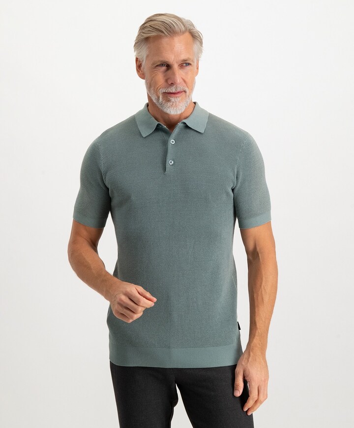 Heren polo groen
