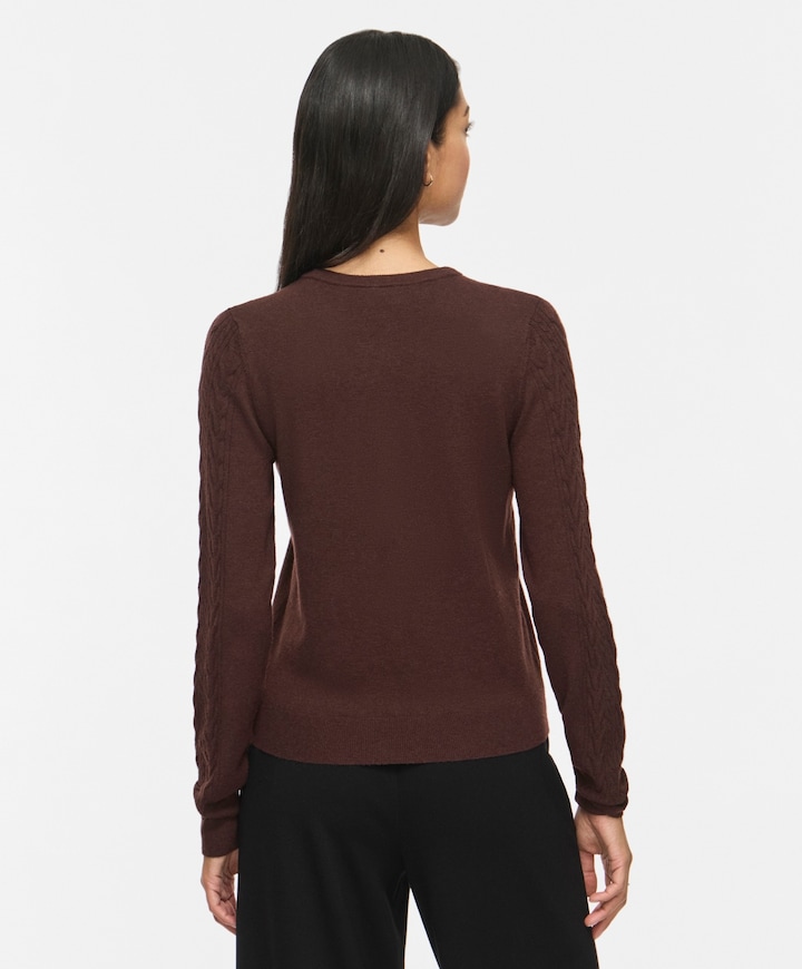 Dames vest bruin