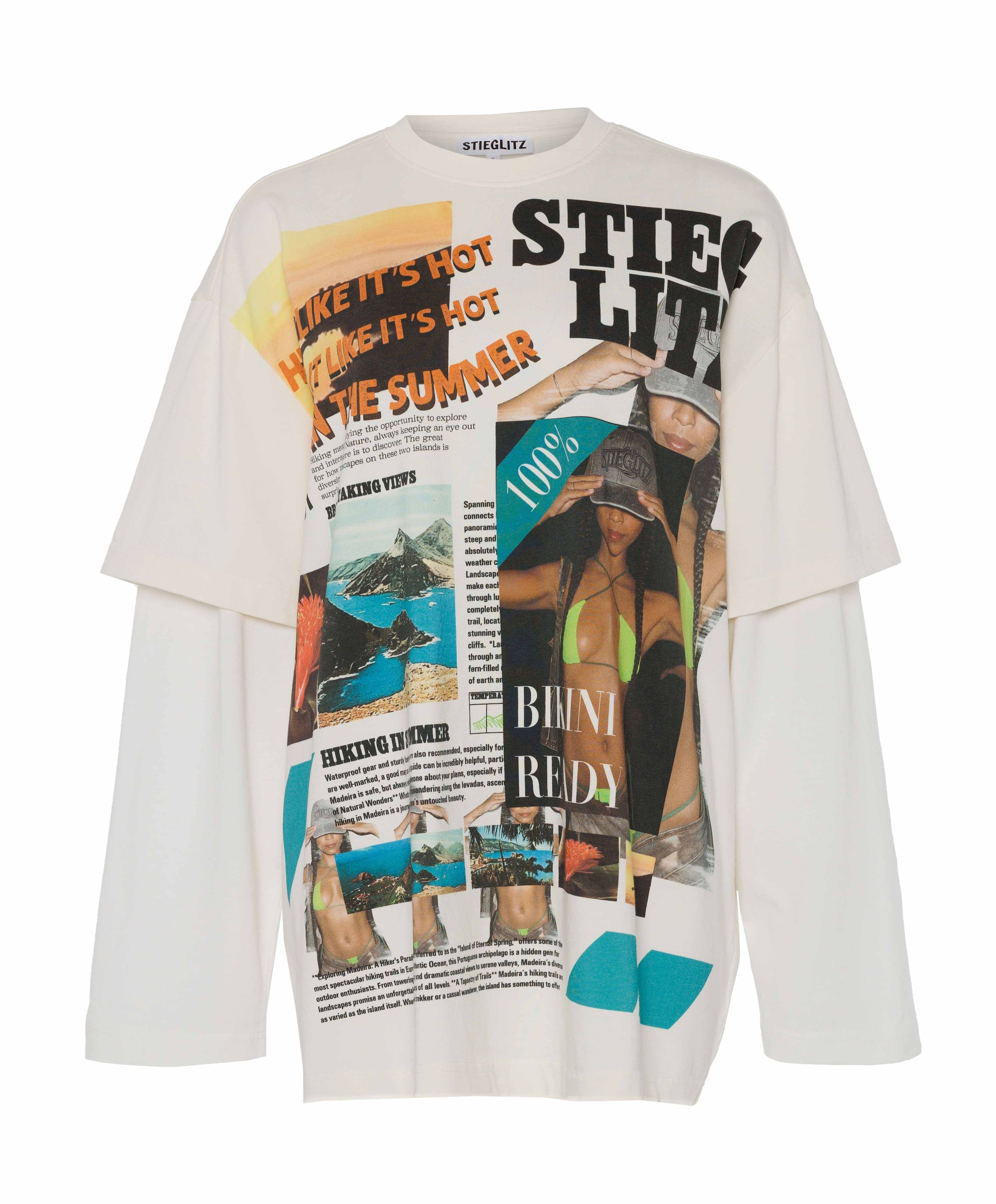 Dames longsleeve ecru