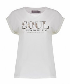 Dames T-shirt ecru