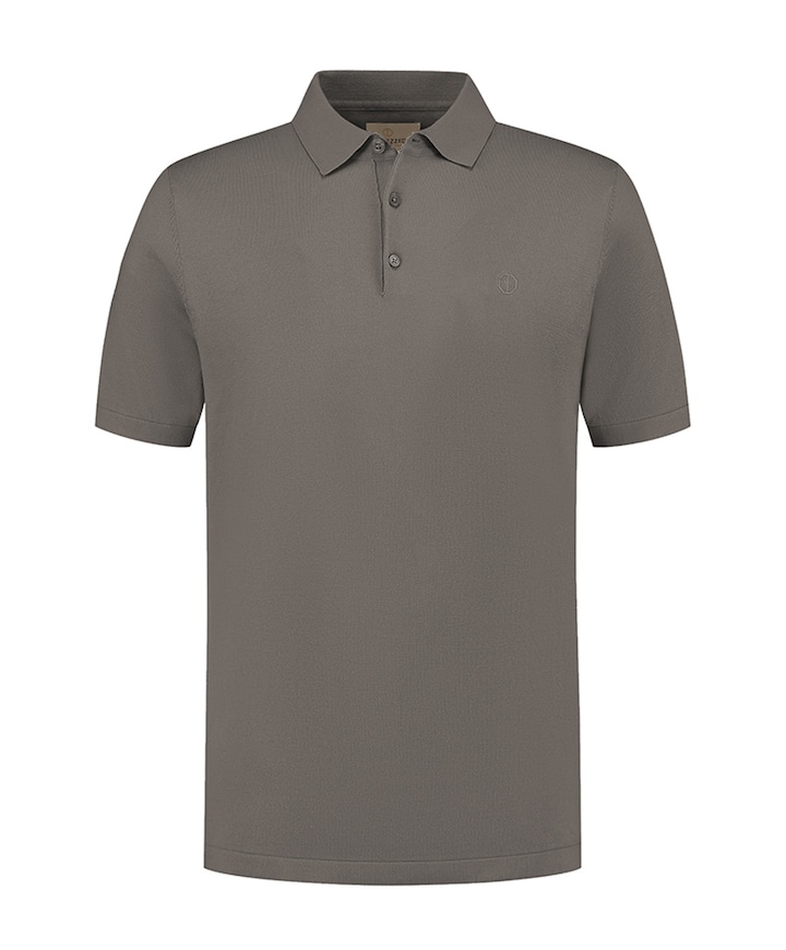 Heren polo grijs