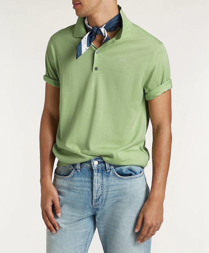 Heren polo groen