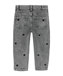 NMFBELLA MOM EMB JEANS 3285-BE R meisjes jeans grijs