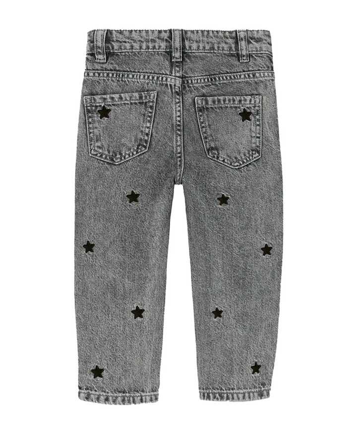 NMFBELLA MOM EMB JEANS 3285-BE R meisjes jeans grijs