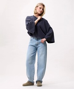 Dames longsleeve grijs