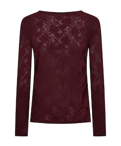 Dames longsleeve bordeaux