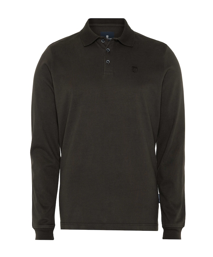 Heren polo bruin