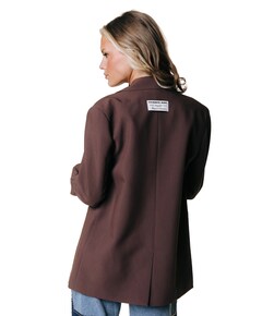 Dames blazer bruin