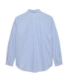 Heren overhemd lange mouw blauw