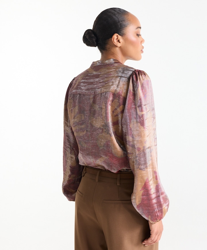 Dames blouse brique