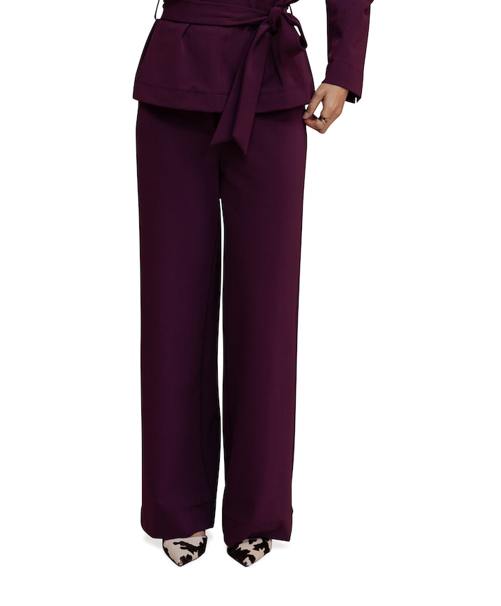 Luz twill trousers dames broek paars